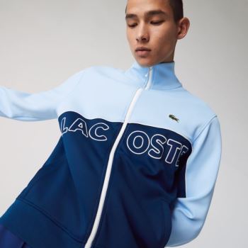 Lacoste LIVE Colorblock Neoprene Tracksuit Jacket - Bunda Pánské Blankyt | CZ-nzSIUf